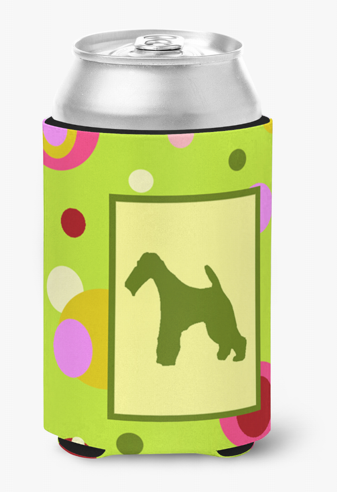 Dog Silhouette With Dots Can or Bottle Hugger