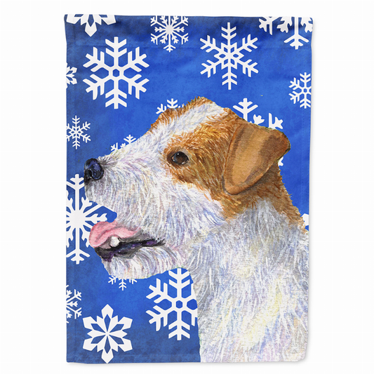 Winter Snowflakes Holiday Dog Flag Garden Size