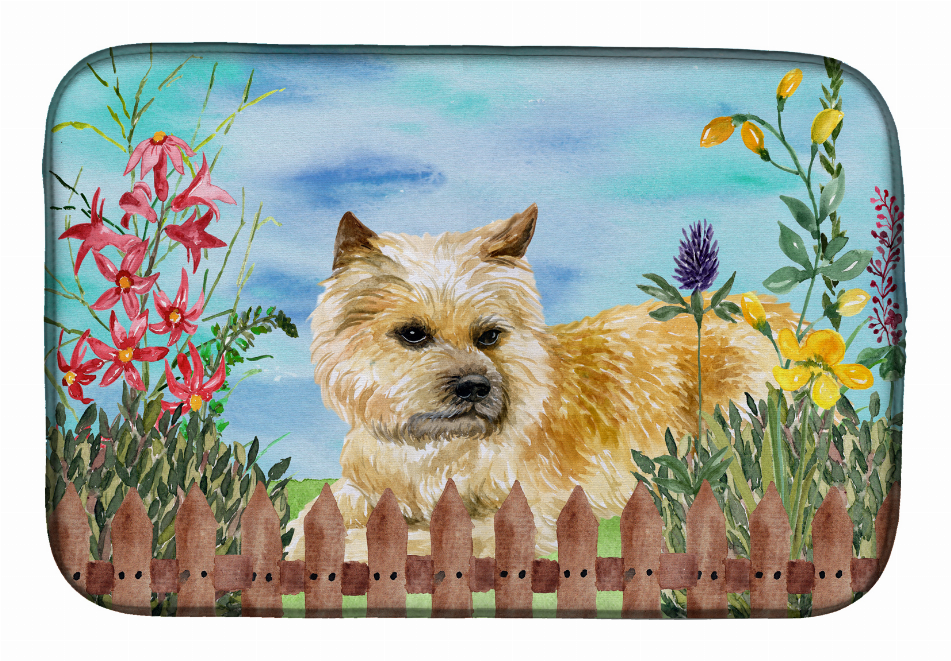 Spring Dog on Dish Drying Mat