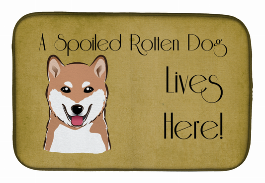 Spoiled Dog Lives Here Dish Drying Mat