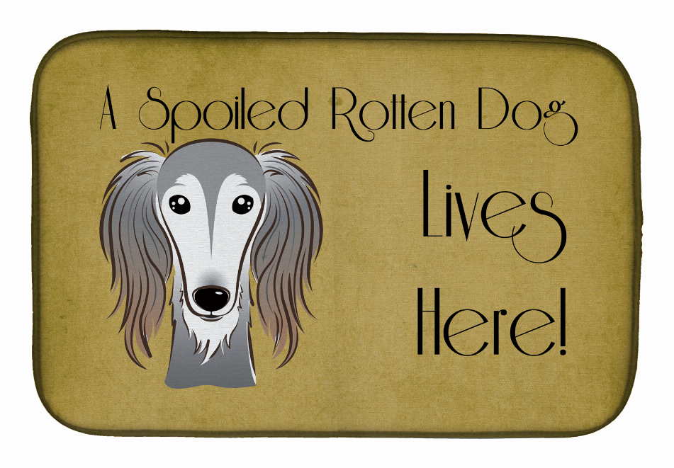 Spoiled Dog Lives Here Dish Drying Mat