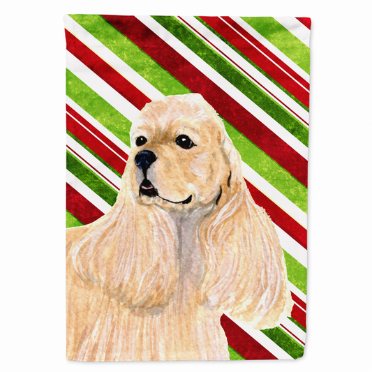 Candy Cane Holiday Christmas Dog Flag Garden Size