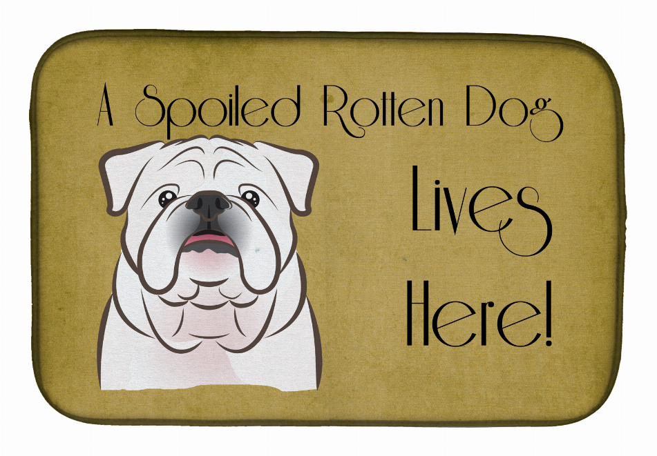 Spoiled Dog Lives Here Dish Drying Mat