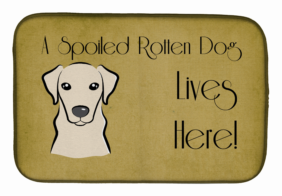 Spoiled Dog Lives Here Dish Drying Mat