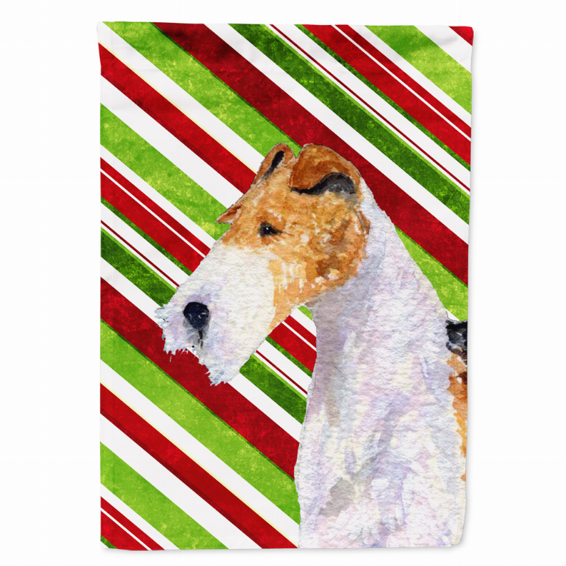 Candy Cane Holiday Christmas Dog Flag Garden Size