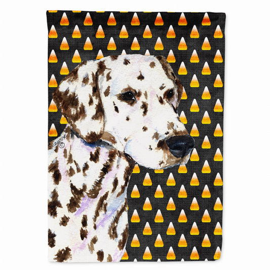 Candy Corn Halloween Dog Portrait Flag Garden Size