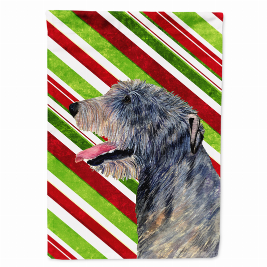 Candy Cane Holiday Christmas Dog Flag Garden Size