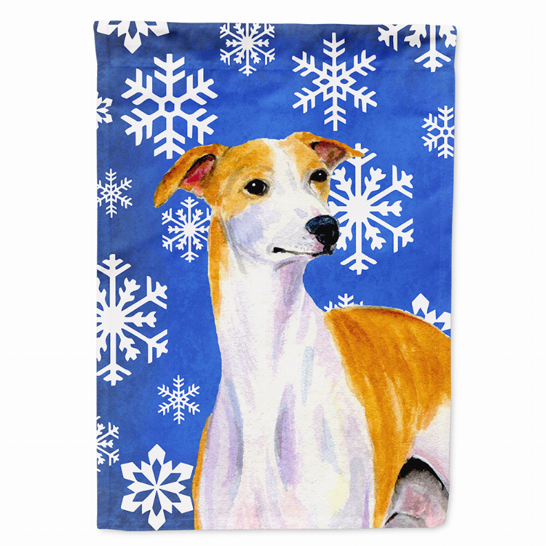 Winter Snowflakes Holiday Dog Flag Garden Size