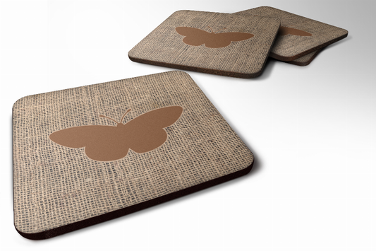 Burlap/Insects Foam Coaster