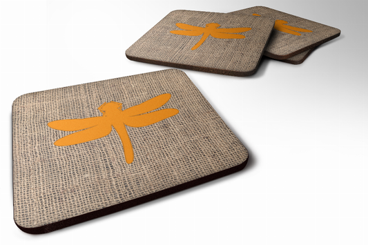 Burlap/Insects Foam Coaster