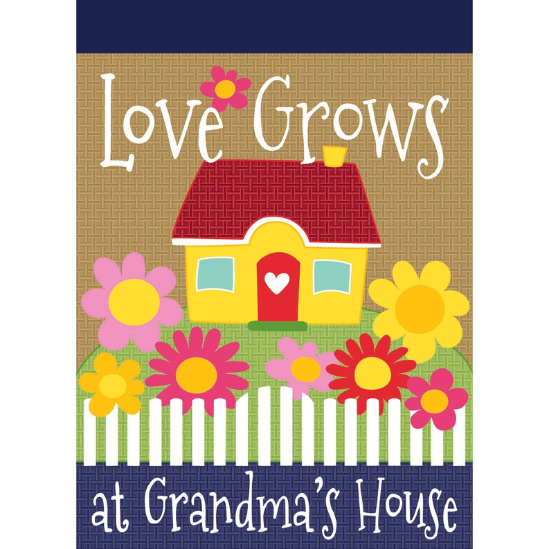 Garden Grandmas House Blap Flag