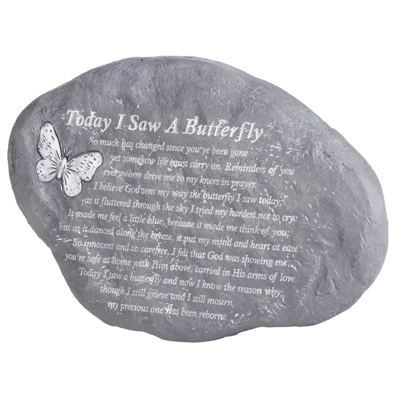 Saw A Butterfly Garden Resin Stone