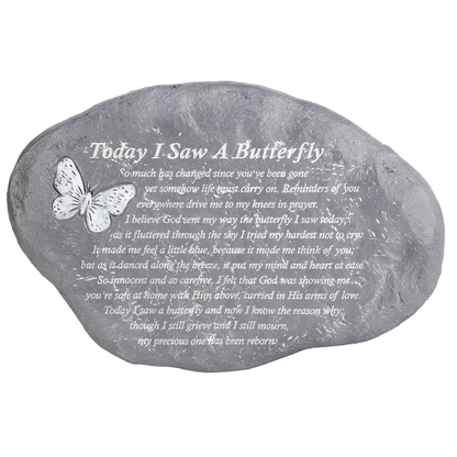 Saw A Butterfly Garden Resin Stone