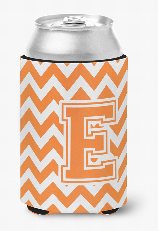 Monogram Letter Chevron Can or Bottle Hugger