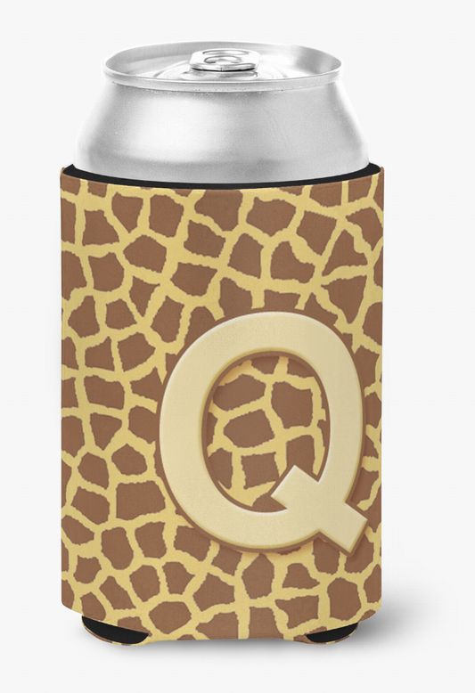 Monogram Letter Can or Bottle Hugger