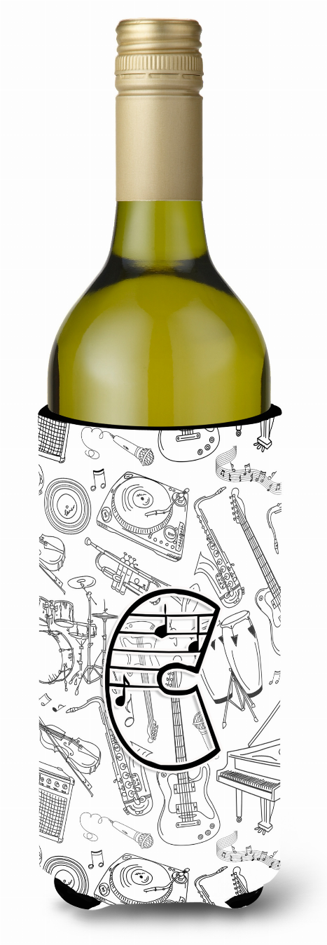 Musical Note Letters Wine Bottle Hugger