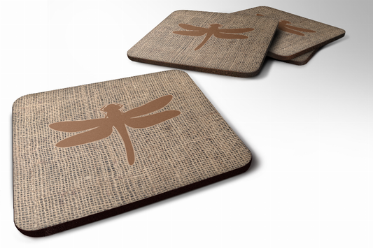 Burlap/Insects Foam Coaster