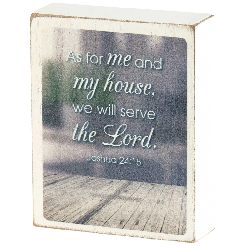 Tabletop Plaque As For Me And My House