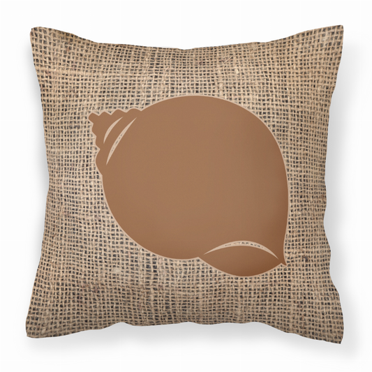 Sealife Burlap Fabric Decorative Pillow