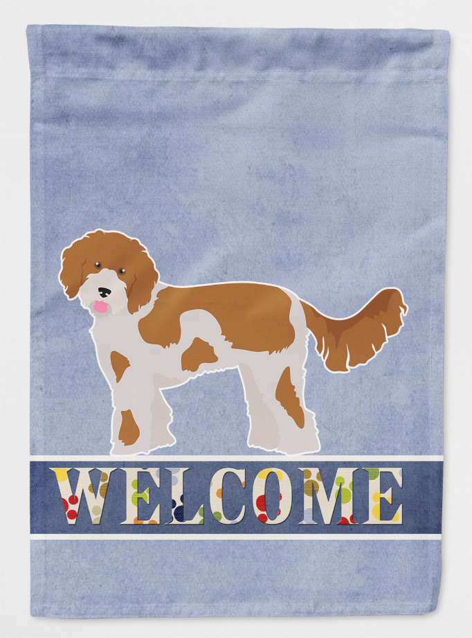 Cavapoo Welcome Flag Canvas House Size