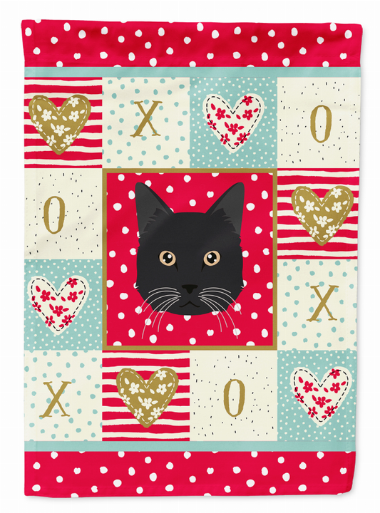 Chantilly Tiffany Cat Love Flag Canvas House Size