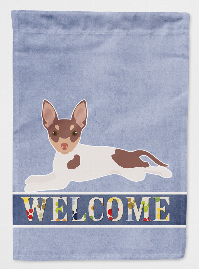 Toy Fox Terrier Welcome Flag Canvas House Size