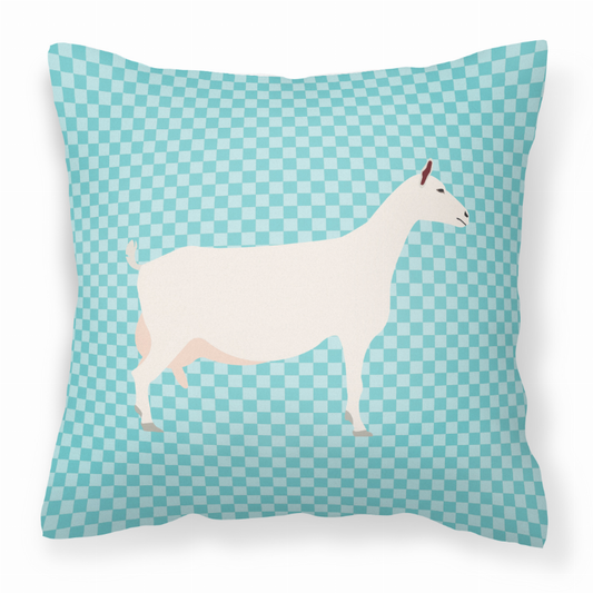 Blue Check Themed Fabric Decorative Pillow