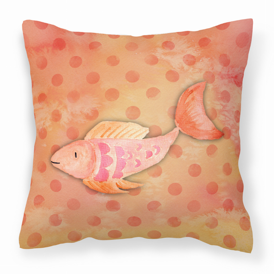 Sealife Watercolor Fabric Decorative Pillow