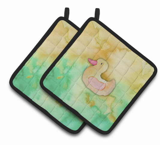 Animal Watercolor Pair of Pot Holders