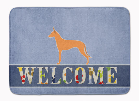 Dog Breed Print Machine Washable Memory Foam Welcome Mat