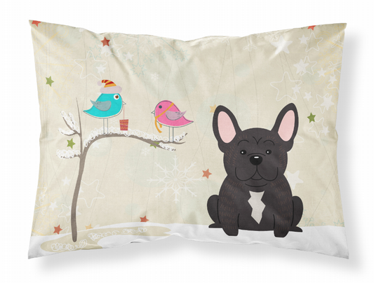 Christmas Presents between Friends Dog Fabric Standard Pillowcase