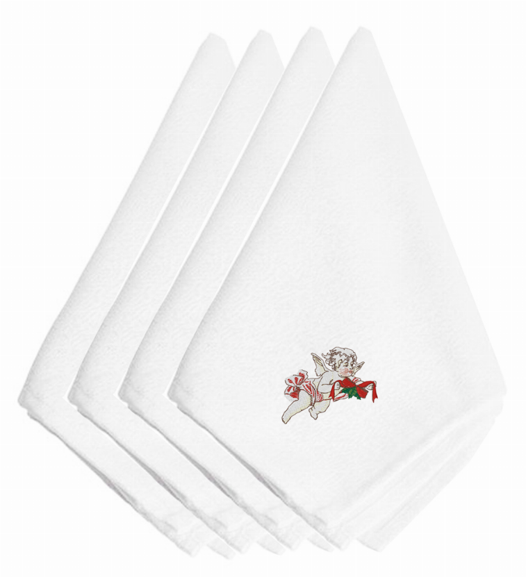 Christmas Themed Embroidered Napkins