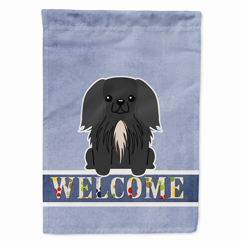 Welcome/Dog Breed Flag Canvas