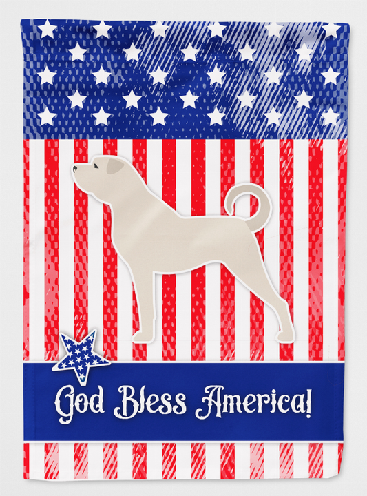 USA Patriotic Dog Breed Themed Flag Canvas