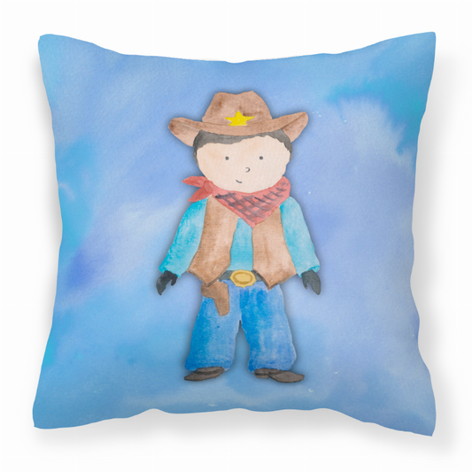 Watercolor Themed Fabric Decorative Pillow