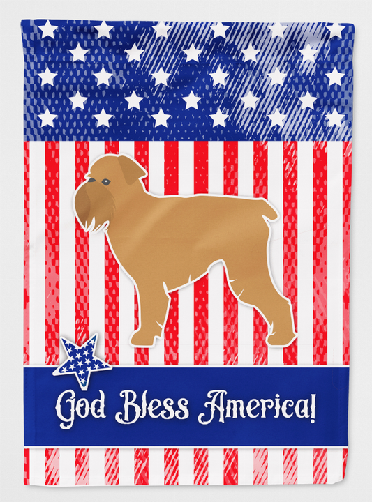 USA Patriotic Dog Breed Themed Flag Canvas