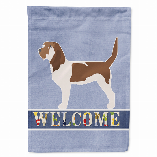 Welcome/Dog Breed Flag Canvas