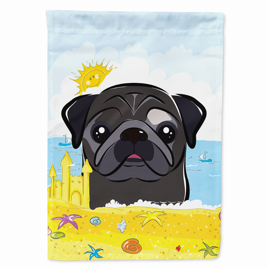 Summer Beach/Dog Breed Flag Canvas