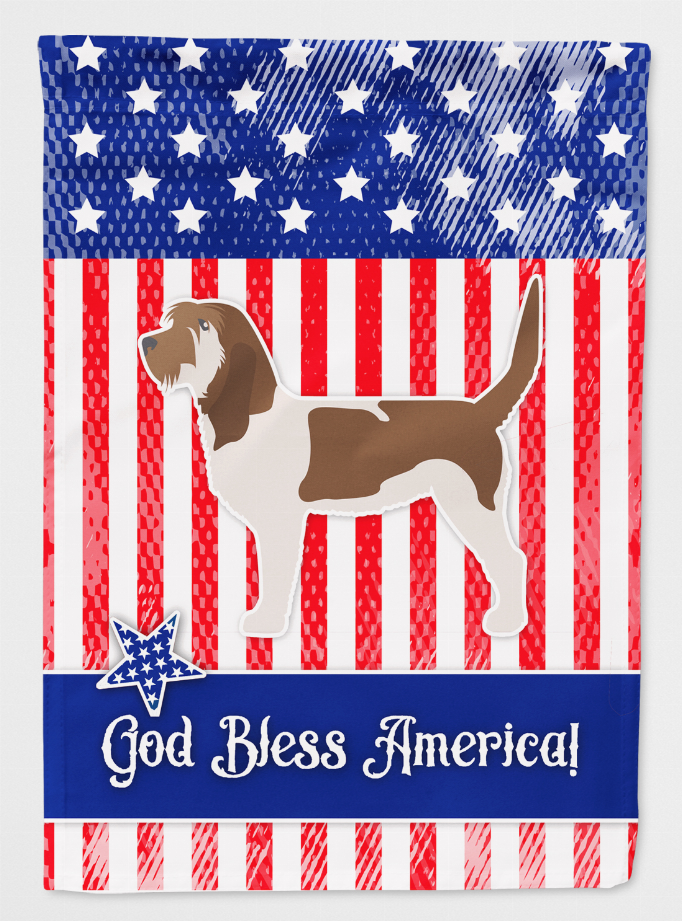 USA Patriotic Dog Breed Themed Flag Canvas