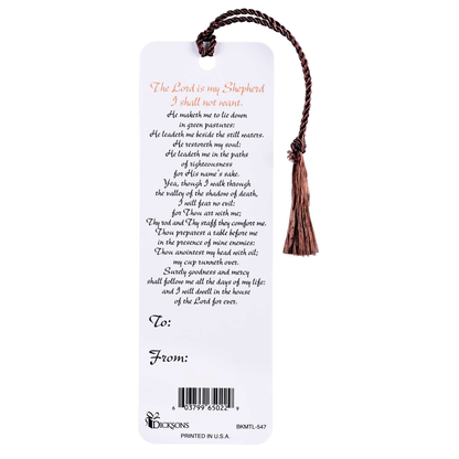 Tassel Bookmark Psalm 23