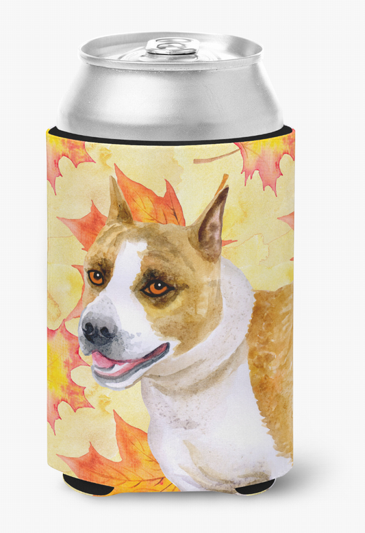 Dog With Fall Design Can or Bottle Hugger