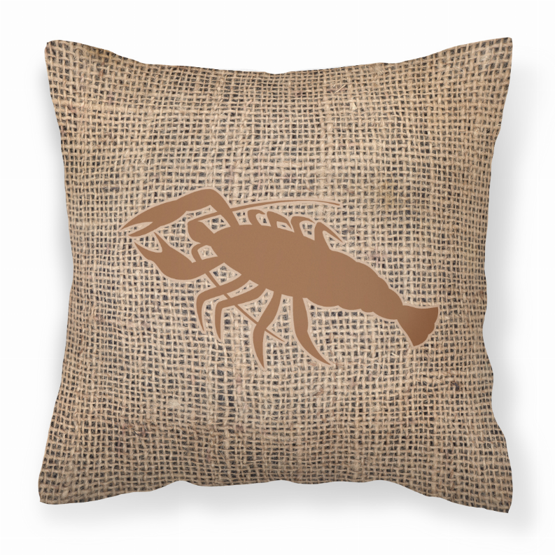 Sealife Burlap Fabric Decorative Pillow