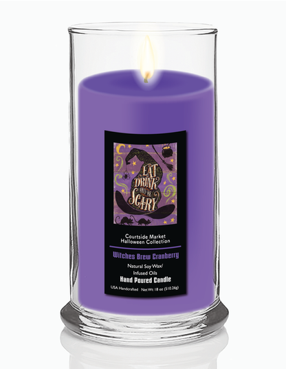 Courtside Market Fright Night II Status Candle Glass