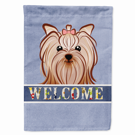 Welcome/Dog Breed Flag Canvas