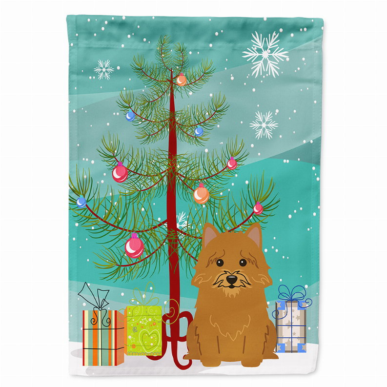 Merry Christmas Tree/Dog breed Themed Flag Canvas