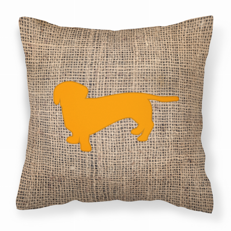 Dog Breed Burlap Fabric Decorative Pillow