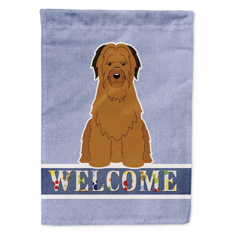 Welcome/Dog Breed Flag Canvas