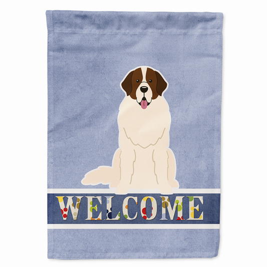 Welcome/Dog Breed Flag Canvas