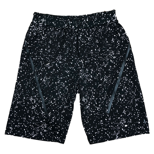 Black Splatter Logo Shorts