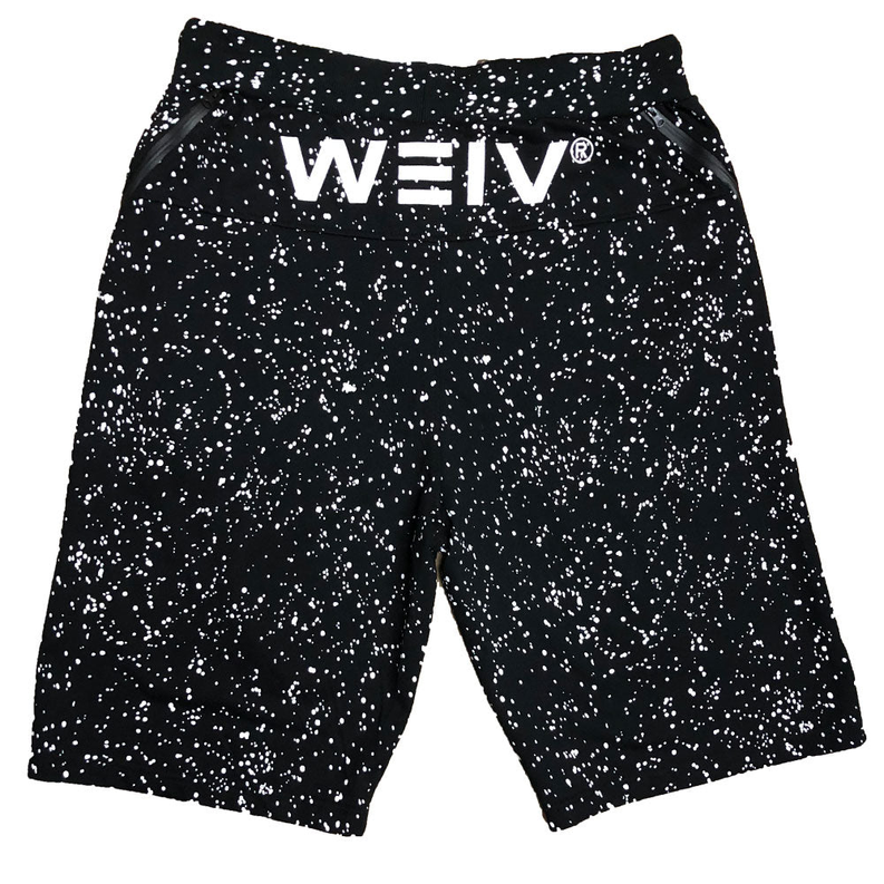 Black Splatter Logo Shorts